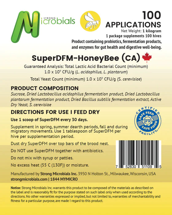 Strong Microbials | SuperDFM - Honeybee | 100 Treatments
