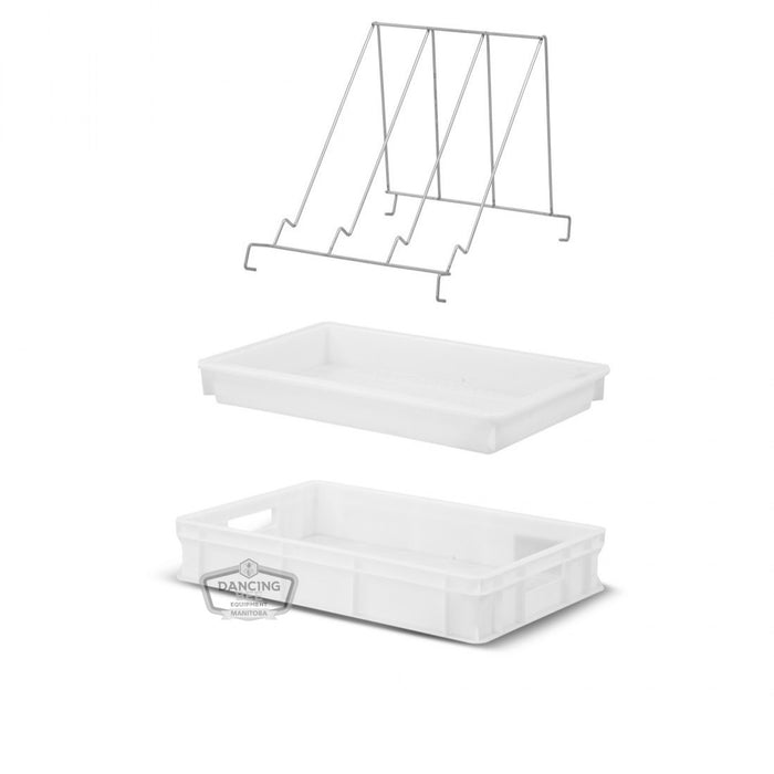 Lyson | Plastic Uncapping Tank with Strainer & Frame | 100 mm