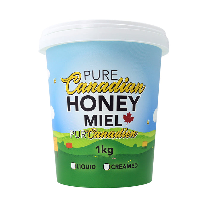 Plastic Tub and Lid | Pure Canadian Honey | 1 kg