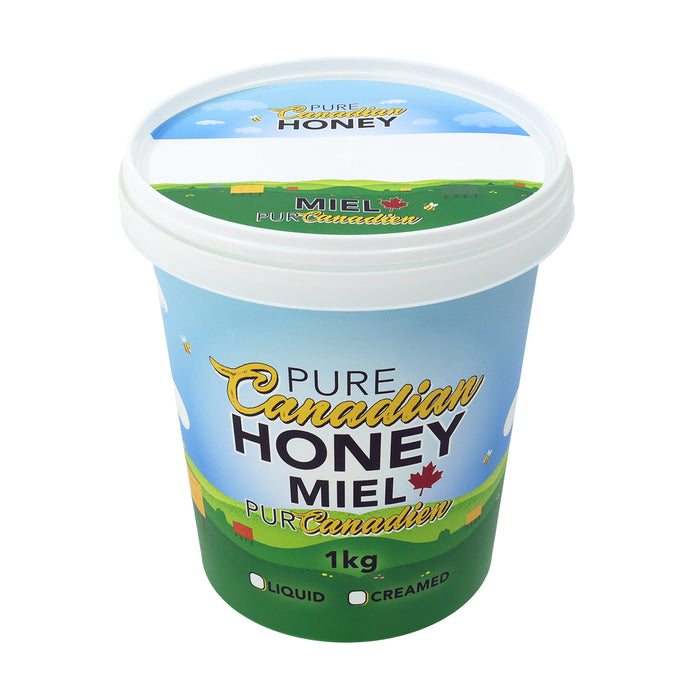 Plastic Tub and Lid | Pure Canadian Honey | 1 kg
