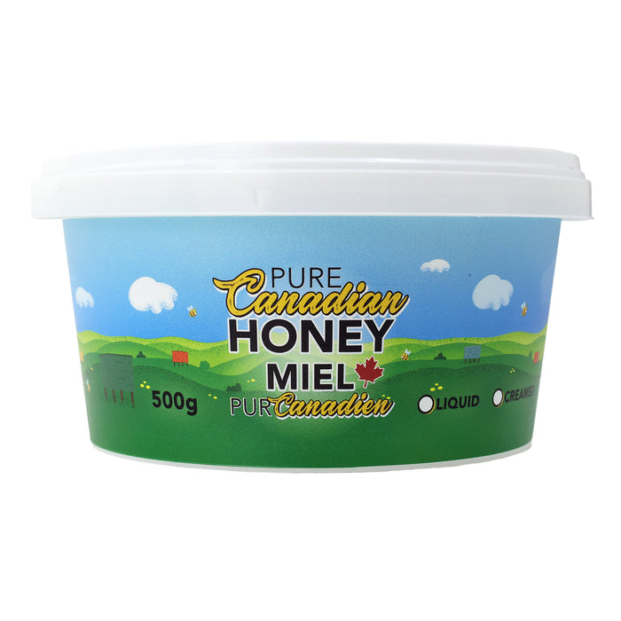 Plastic Tub and Lid | Pure Canadian Honey | 500 g