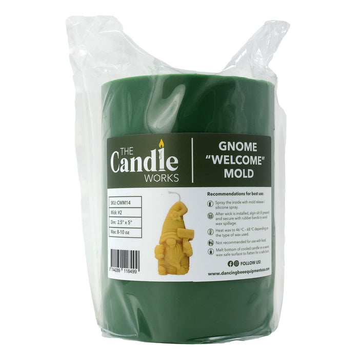 Welcome Gnome Mould | 2.5" x 5" |  The Candle Works | PRE-ORDER