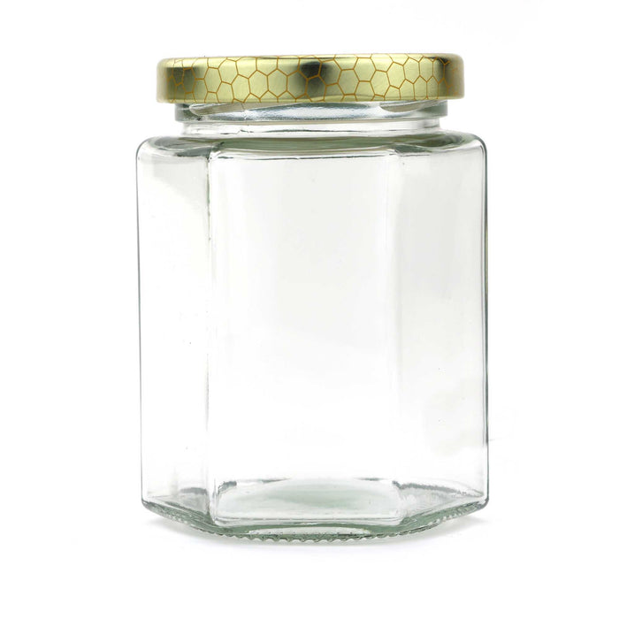 Glass Jar | Hex | 380 ml - SPECIAL ORDER ONLY