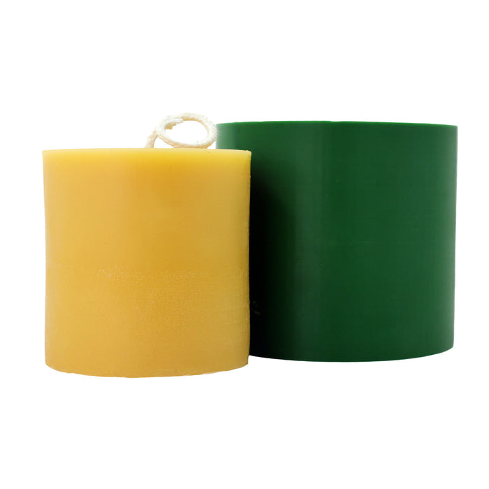 Smooth Pillar Mould | 3" x 3" |  The Candle Works | PRE-ORDER