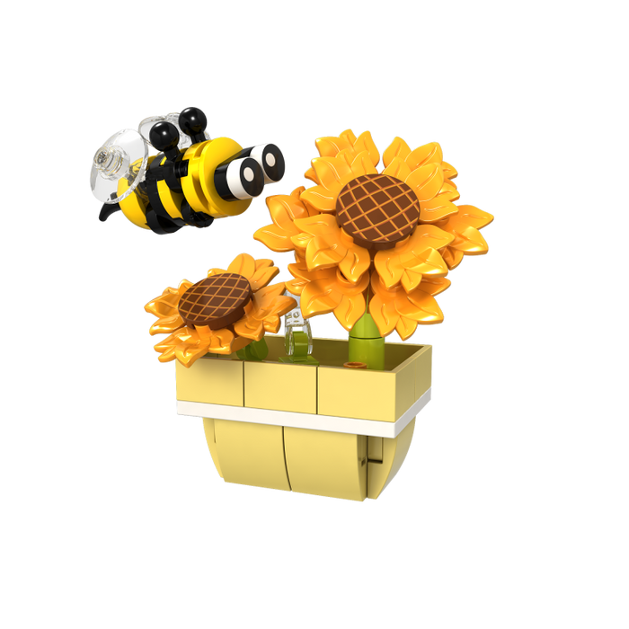 Building Block Set | Bee on Sunflowers | Lyson - PRE-ORDER