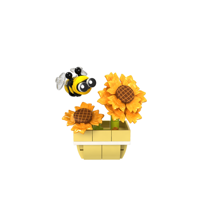 Building Block Set | Bee on Sunflowers | Lyson - PRE-ORDER