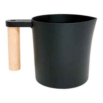 Wax Melting Pot | Black | Wooden Handle