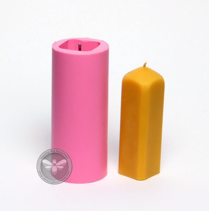 Square Pillar Candle Mould | 1.8" x 5"