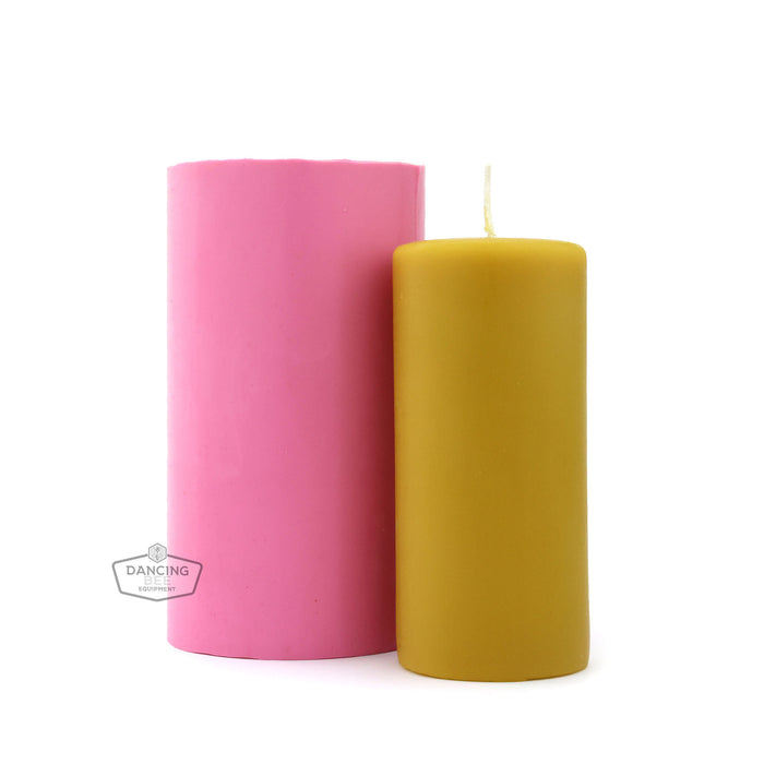 Smooth Pillar Candle Mould | 2.5" x 5"