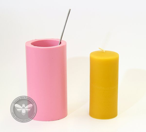 Smooth Pillar Candle Mould | 2.5" x 5"