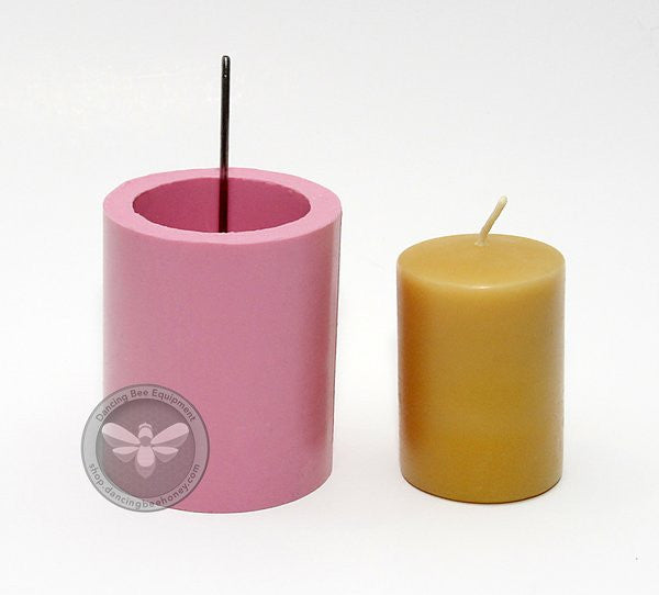 Smooth Pillar Candle Mould | 2" x 3"