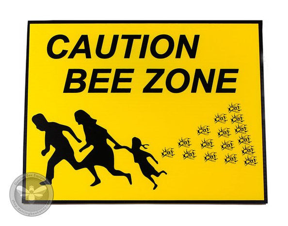 Caution Bee Zone Sign | Dancing Bee Equipment — Dancing Bee Equipment ...