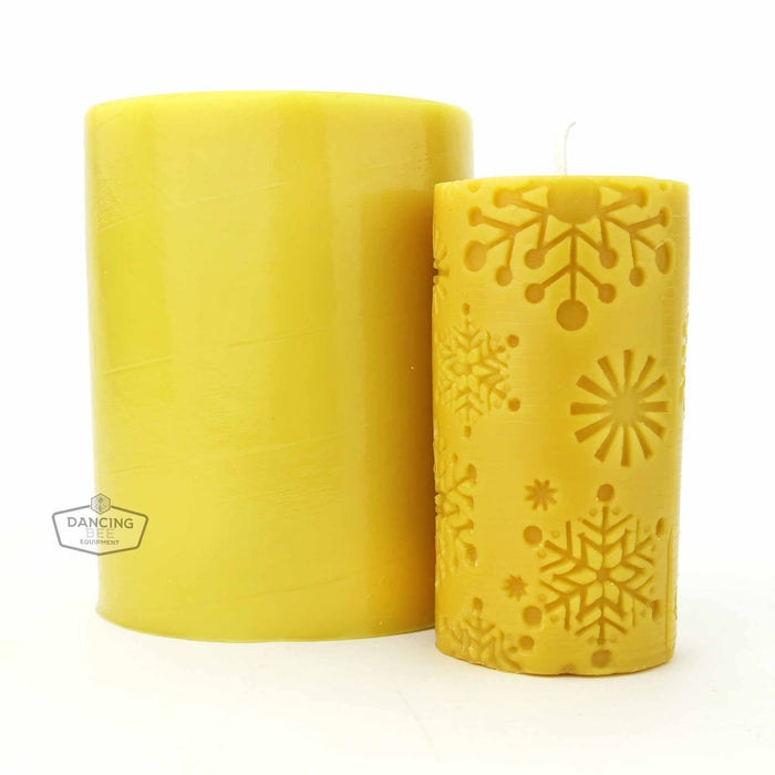 Snowflake Cylinder Candle Mould