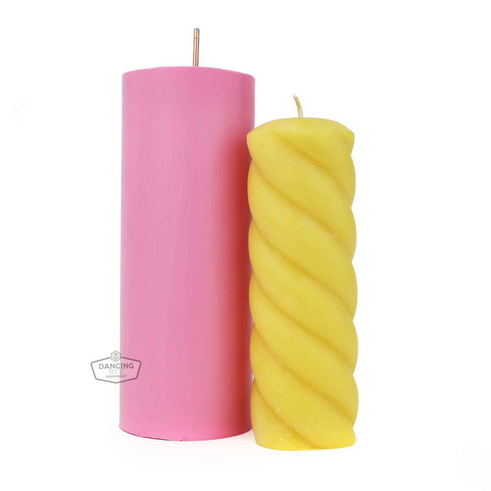 Spiral Twist Candle Mould | 2.2" x 7"